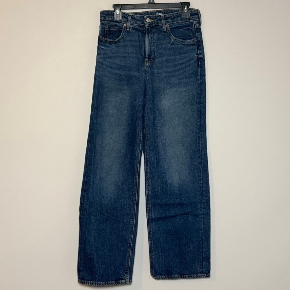 Old Navy Extra High-Rise Sky-Hi Wide-Leg Jeans Bedford Blue Size 6 732521-00